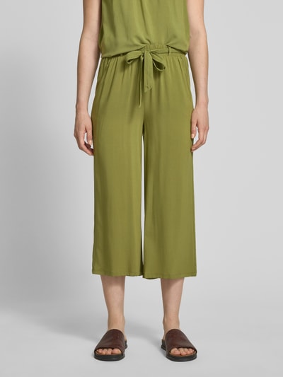 Soyaconcept Culotte van viscose met strikceintuur Groen - 4