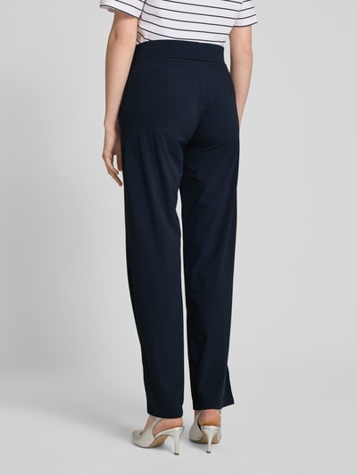Raffaello Rossi Straight Fit Stoffhose mit Strukturmuster Modell 'CANDICE' Marine 5