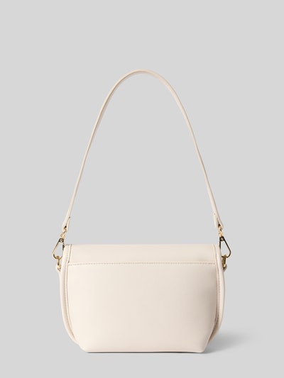 Produktfoto, Umhängetasche mit Label-Schriftzug Modell 'HAIL' von Valentino Bags, cremefarbenes Design, glatte Oberfläche, Damen Umhängetasche.