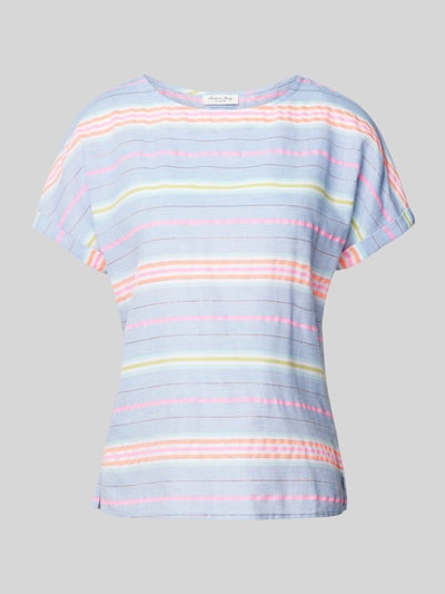 Christian Berg Woman Blusenshirt mit Streifenmuster Neon Pink 2