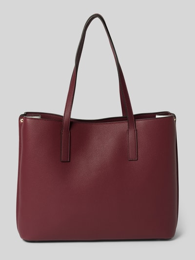 Guess Tote Bag mit Label-Anhänger Modell 'MERIDIAN' Bordeaux 4