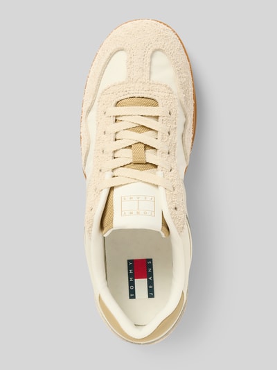 Tommy Jeans Low Top Sneaker aus reinem Leder Beige 3