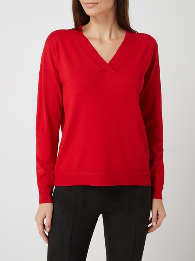 s.Oliver RED LABEL Pullover van viscosemix  Rood - 4