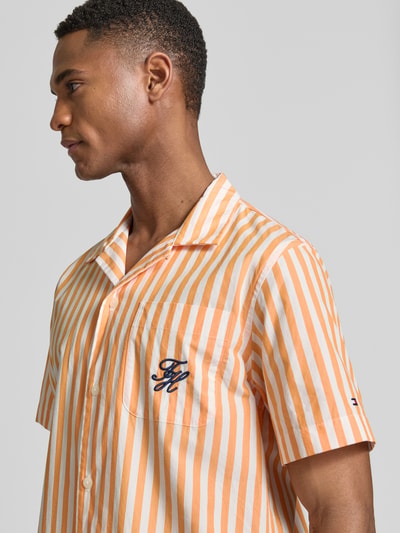 Tommy Hilfiger Regular Fit Freizeithemd aus reiner Baumwolle Orange 3