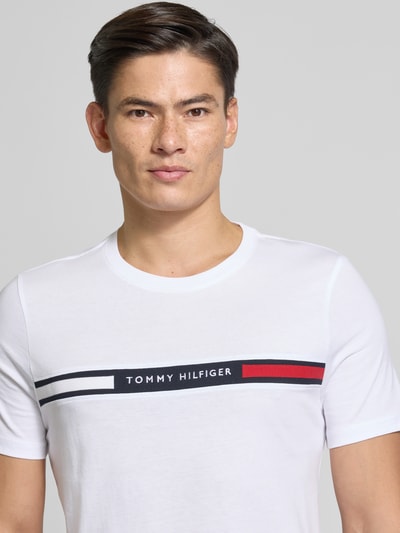 Tommy Hilfiger Regular Fit T-Shirt aus reiner Baumwolle Weiss 3