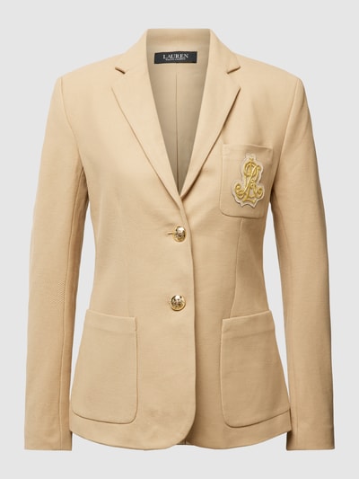 Lauren Ralph Lauren Blazer mit Label-Detail Modell 'ANFISA' Beige 2