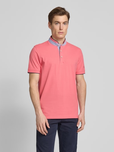 Christian Berg Men Regular fit poloshirt met opstaande kraag Fuchsia - 4