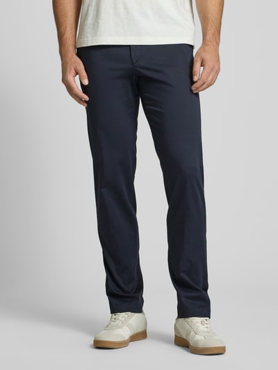 Hiltl Slim Fit Chino mit Gürtelschlaufen Modell 'Tilo' Marine 4