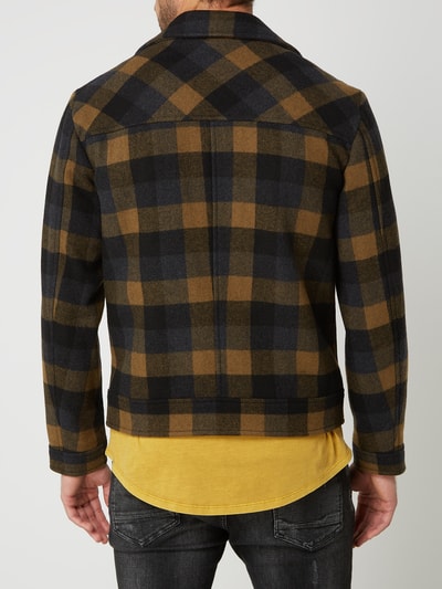 Selected Homme Jack met platte kraag, model 'Lincoln' Mosterdgeel - 5