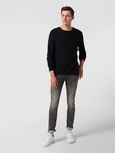 Only & Sons Slim fit jeans van sweatdenim, model 'Loom' Middengrijs - 1