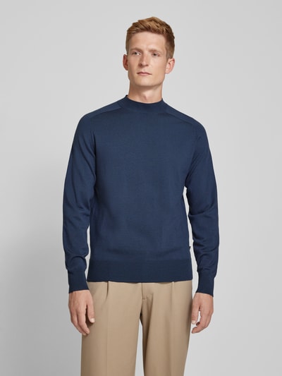 CK Calvin Klein Gebreide pullover met labeldetail Blauw - 4