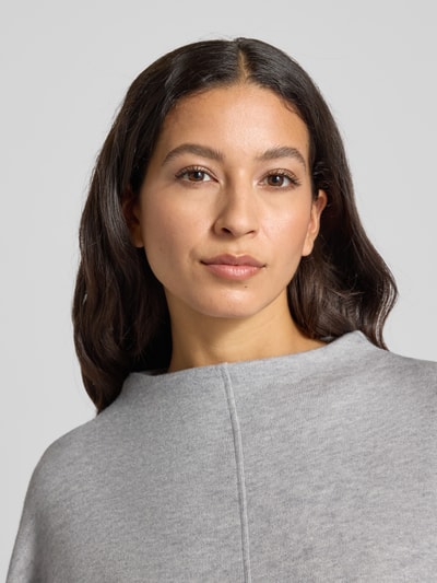 OPUS Sweatshirt met opstaande kraag, model 'Gonnik' Lichtgrijs - 3