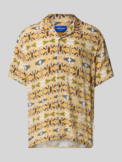 Jack & Jones Regular fit vrijetijdsoverhemd met resortkraag, model 'LUKE' Offwhite gemêleerd - 2