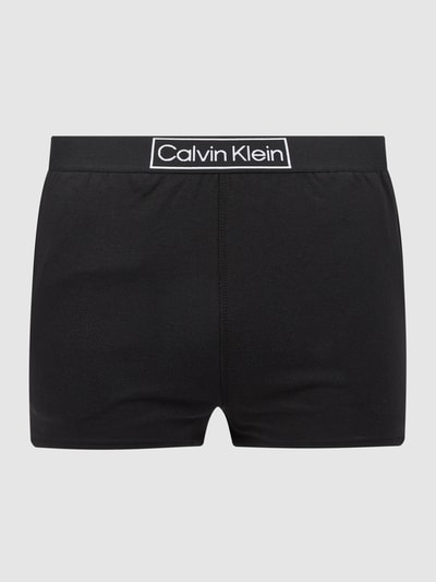 Calvin Klein Underwear Szorty z dzianiny dresowej z napisem z logo Czarny 2