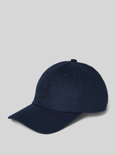 Knowledge Cotton Apparel Basecap mit Logo-Stitching Marine 1