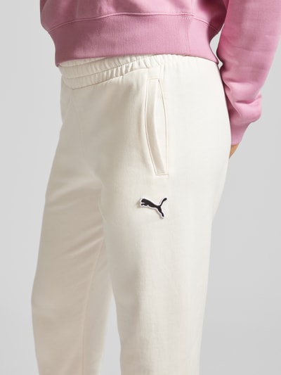 Puma Sweatbroek met elastische band Offwhite - 3