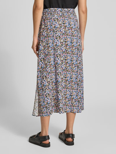 VERO MODA Ausgestellter Maxi-Rock aus reiner Viskose Modell 'EASY JOY' Bleu Melange 5