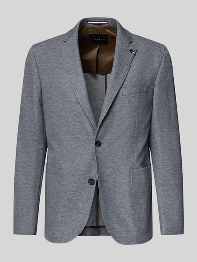 bugatti Regular Fit 2-Knopf-Sakko mit Reverskragen Hellblau 2