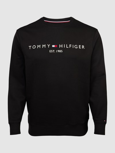 Tommy Hilfiger Big & Tall Bluza PLUS SIZE z wyhaftowanym logo Czarny 2