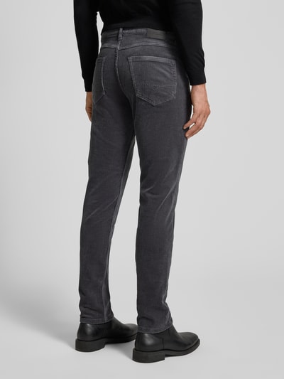 Christian Berg Men Regular Fit Cordhose im 5-Pocket-Design Dunkelgrau 5