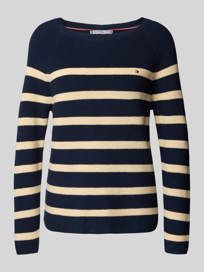 Tommy Hilfiger Regular fit gebreide pullover van zuiver katoen Marineblauw - 2