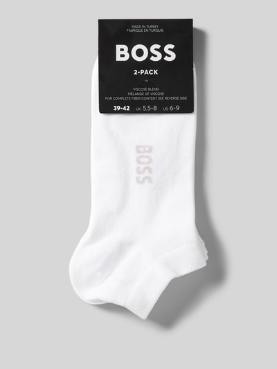 BOSS Socken mit Label-Print im 2er-Pack Weiss 3