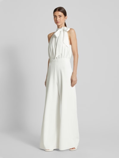 Swing Jumpsuit mit Neckholder Offwhite 1