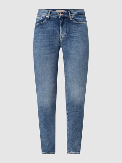 7 For All Mankind Slim Fit Jeans mit Stretch-Anteil Modell 'Roxanne' Blau 2