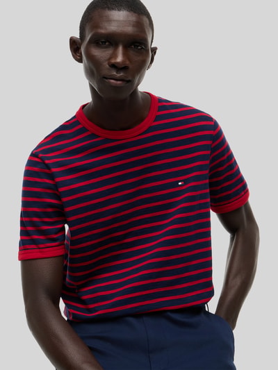 Tommy Hilfiger męski t-shirt o kroju regular fit z czystej bawełny Czerwony 3