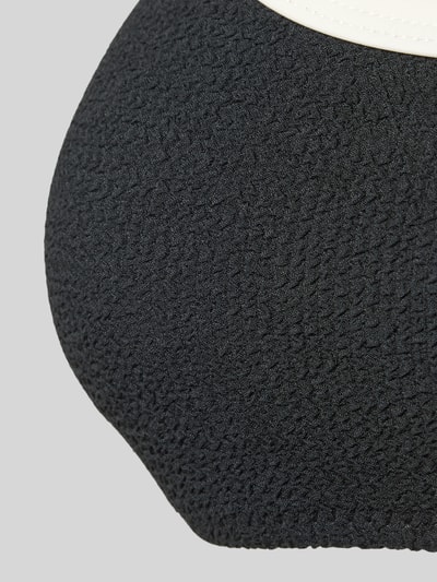 Jake*s Casual Top bikini z efektem marszczenia Czarny 2