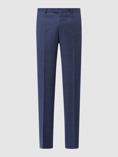 Baldessarini Slim fit pantalon van scheerwol, model 'Massa' Blauw - 2