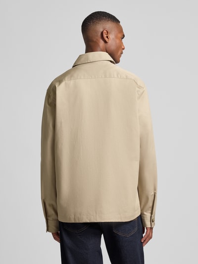 SELECTED HOMME Regular Fit Hemdjacke aus reiner Baumwolle Modell 'TATE' Offwhite 5