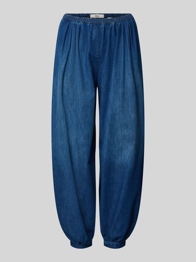 Produktfoto, blaue Loose Fit Barrel Jeans aus Baumwoll-Mix Modell 'MABEL S' von Brax, glatte Textur, Damen Barrel Jeans von Brax