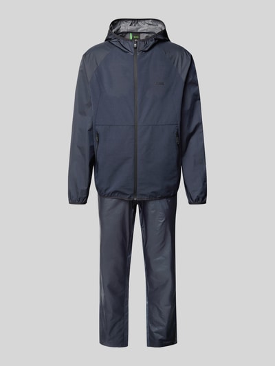 BOSS Green Trainingsanzug mit Label-Print Dunkelblau 2