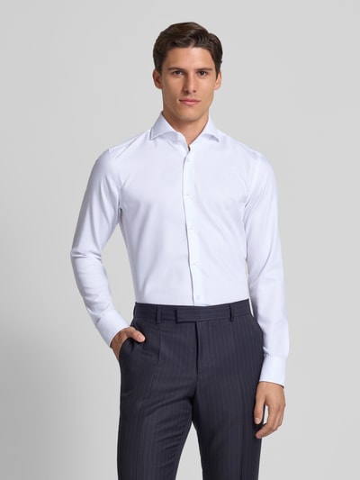 BOSS Slim fit zakelijk overhemd van puur katoen, model 'HANK' Wit - 4
