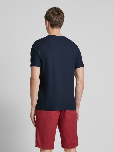 MCNEAL T-shirt met geribde ronde hals Donkerblauw - 5
