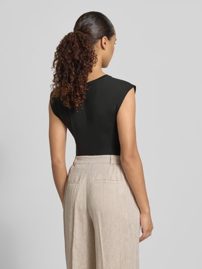 VERO MODA Slim Fit T-Shirt aus Lyocell-Mix Modell 'AVASARAH' Black 5