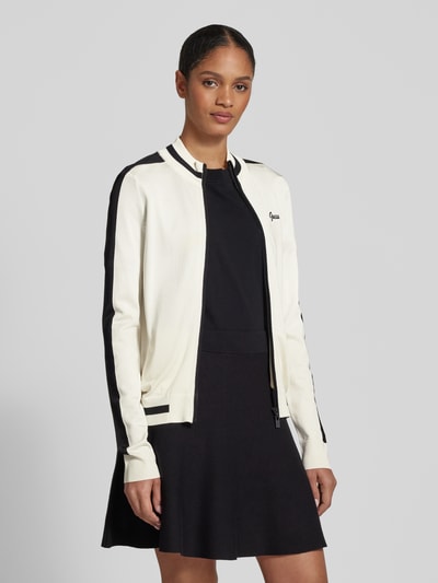 Guess Activewear Cardigan mit Label-Stitching Ecru 4