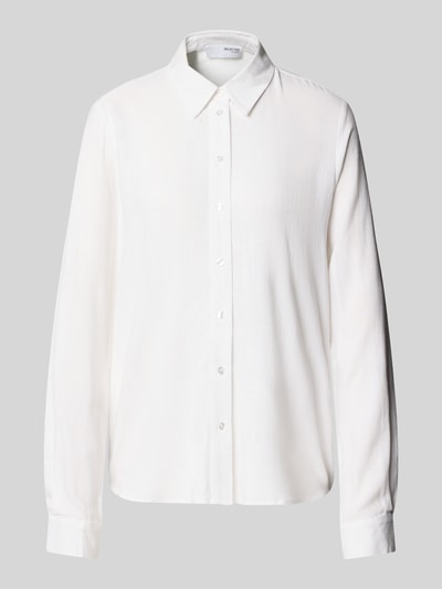 Selected Regular fit blouse van een mix van viscose en linnen, model 'VIVA' Offwhite - 2