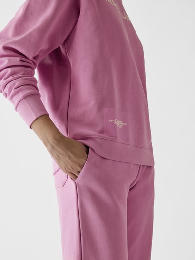 Marc Jacobs Sweatshirt mit Label-Stitching Rosa 3