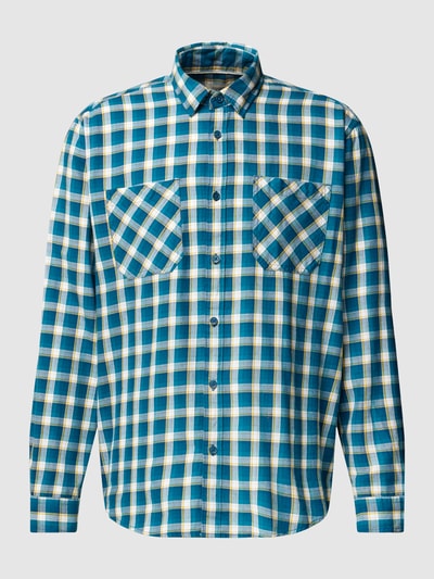 Esprit Regular Fit Freizeithemd mit Glencheck-Muster Hellblau 2