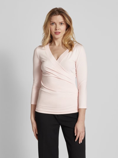 Lauren Ralph Lauren Longsleeve in Wickel-Optik Modell 'ALAYJA' Pink 4