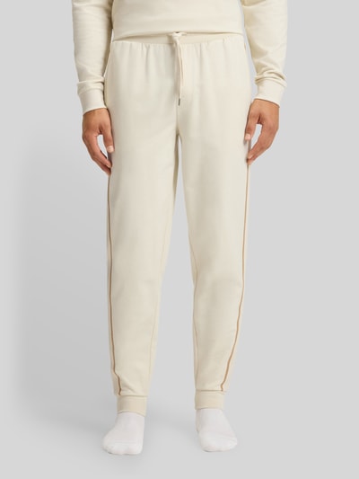BOSS Regular Fit Jogginghose aus reiner Baumwolle Offwhite 4