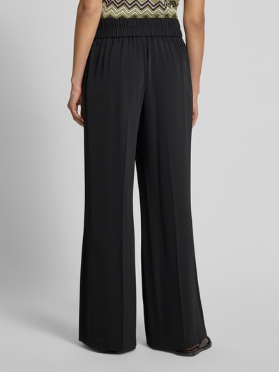 comma Stoffen broek met elastische band Zwart - 5