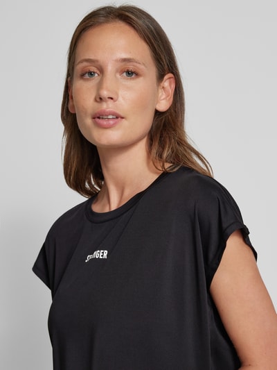 Stronger T-Shirt mit Label-Print Black 3