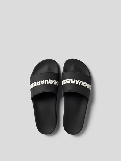 Dsquared2 Slides mit Label-Detail Black 4