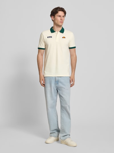 ellesse Regular Fit Poloshirt mit Label-Stitchings Offwhite 1