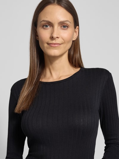 Marc O'Polo Slim Fit Langarmshirt aus Baumwoll-Modal-Mix  Marine 3