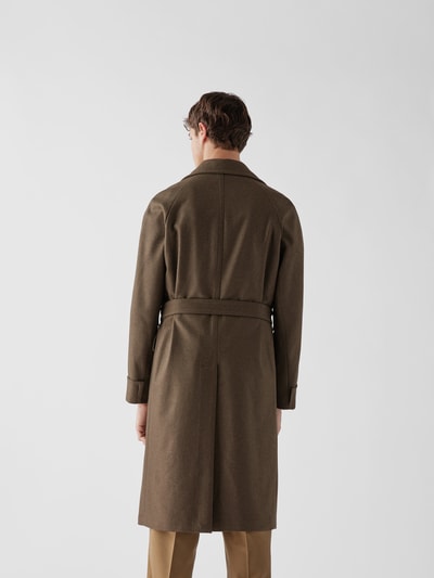 Lardini Trenchcoat aus Kaschmir-Mix Dunkelgrün 5