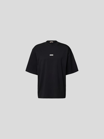 Marni T-Shirt mit Label-Patch Schwarz 2